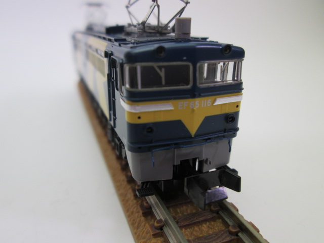 買取紹介：TOMIX 9199 JR EF65 0型電気機関車（116号機JR貨物試験色）先頭から