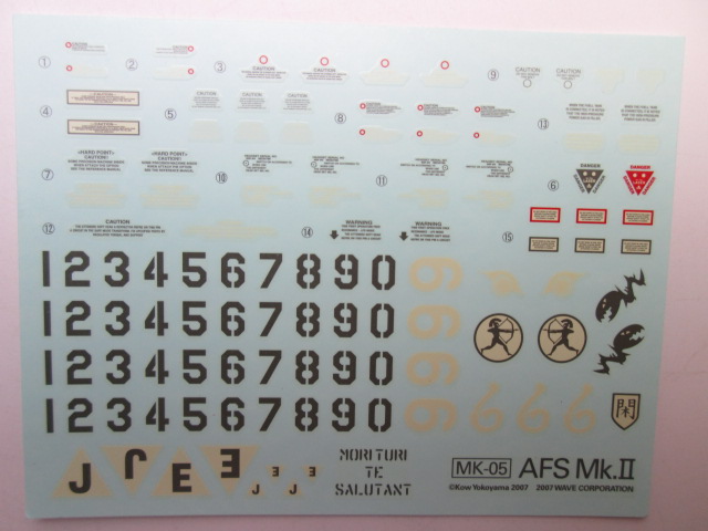 買取紹介：wave 1/20 AFS Mk.2のデカール