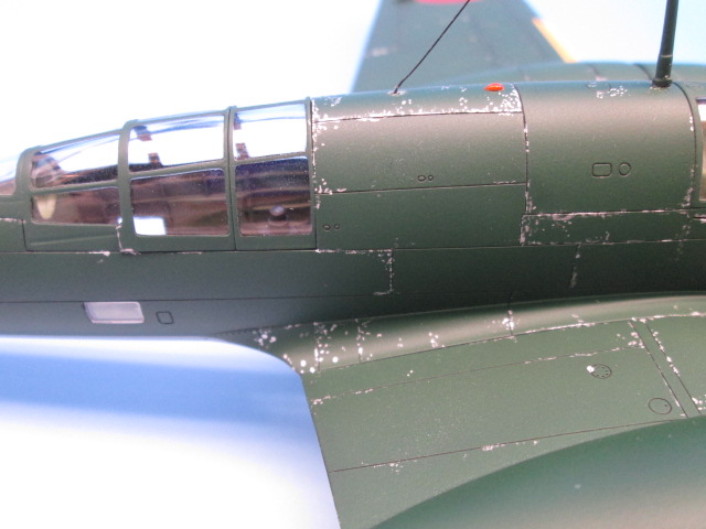 1/48 百式司令部偵察機 Ⅲ型 塗装済みプラモデル チッピング