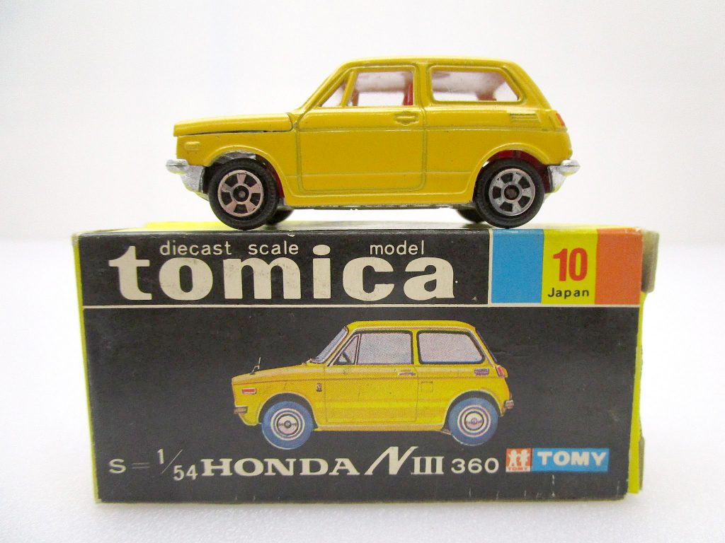 トミカ 10 ホンダ NⅢ360 ホンコン 黄色