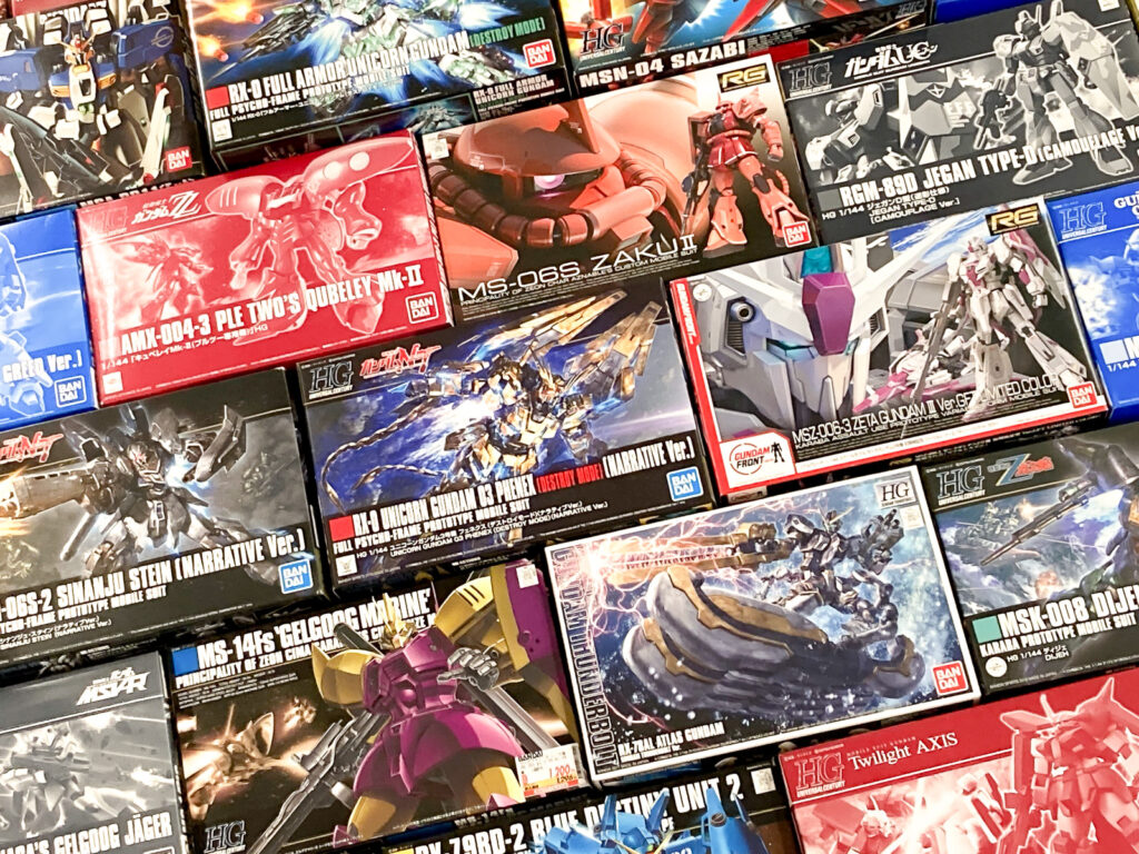 ガンプラ買取 HG フェネクス RG ゼータガンダム3号機など