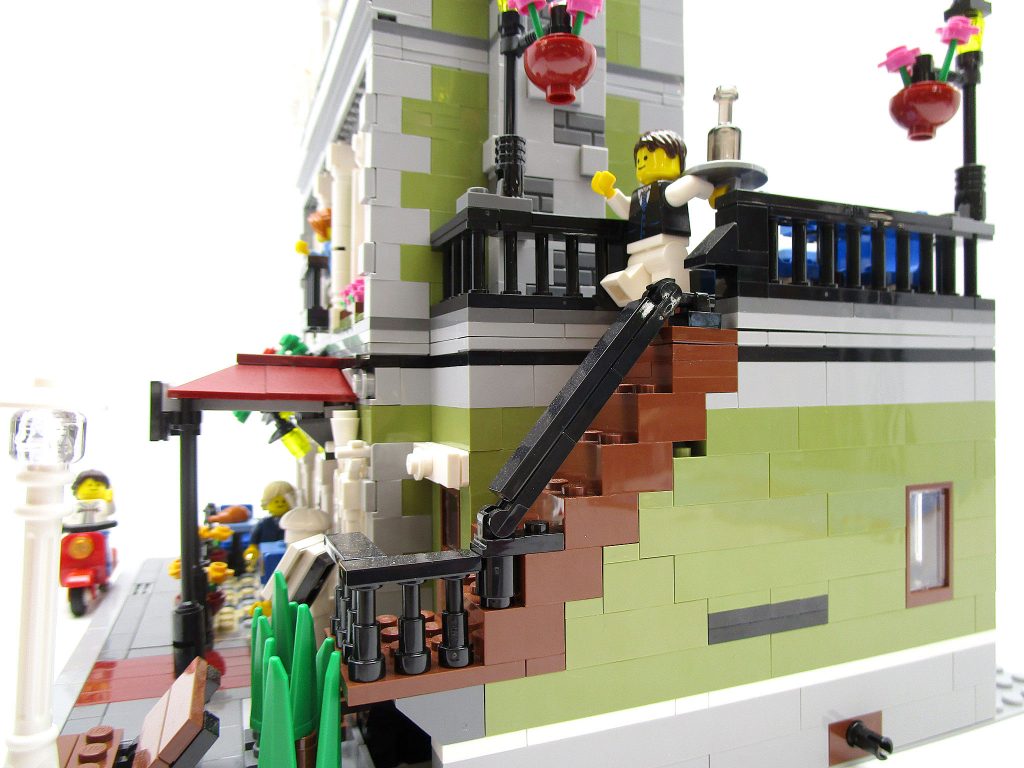 LEGO クリエイター 10243 パリのレストラン レンガ造りの階段